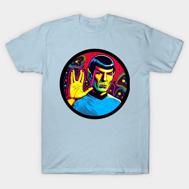 Blacklight Spock T-Shirt by Tiger Mountain Design Co.